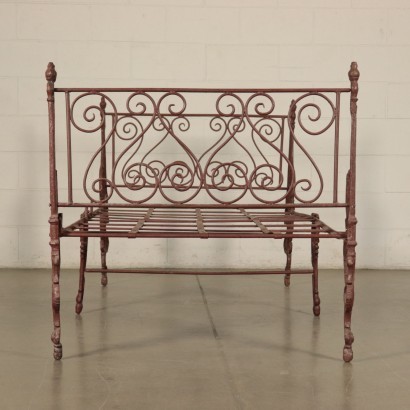 Folding Single Bed Wrought Iron Cast Iron Italy Late 19th Century