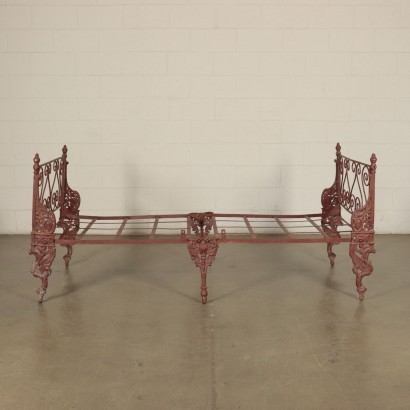 Folding Single Bed Wrought Iron Cast Iron Italy Late 19th Century