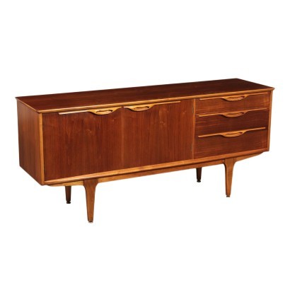 Sideboard Teak Veneer and Beech England 1960s English Prodution