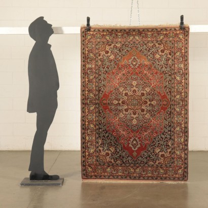 Tapis Tabriz Noeud Gros Laine Coton - Turquie Années 1970-1980