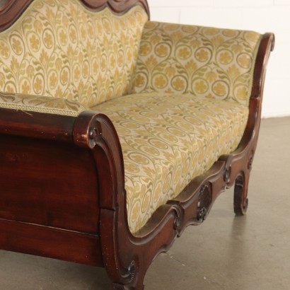 Louis Philippe Sofa Walnut Italy 19th Century