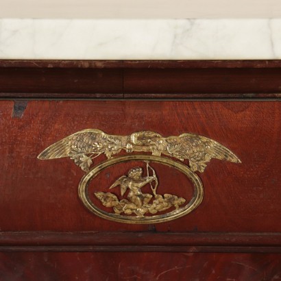 Empire Style Ligurian Chest of Drawers Mahogany Italy 19th Century