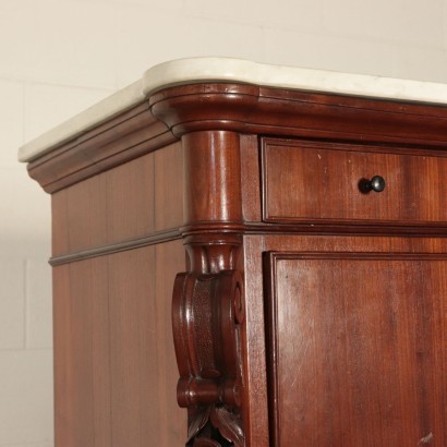 Secretaire Mahogany Veneer 19th Cenutury