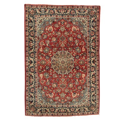 Isfahan Carpet Wool Cotton and Silk Iran 1970s-1980s