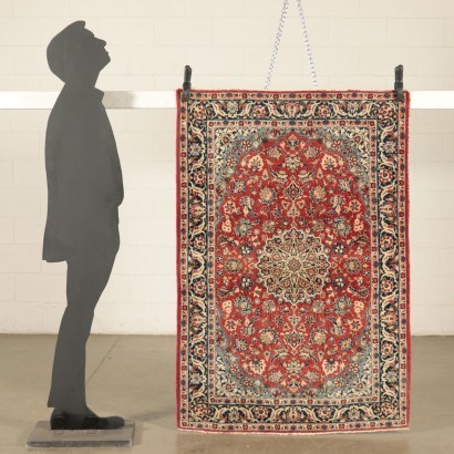 Isfahan Carpet Wool Cotton and Silk Iran 1970s-1980s