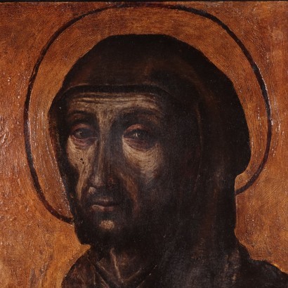 St. Francis Oil on Copper Spanish School 17th Century