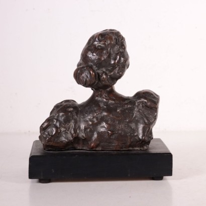 Female Bust Bronze Naples Italy 1996 Francesco De Matteis