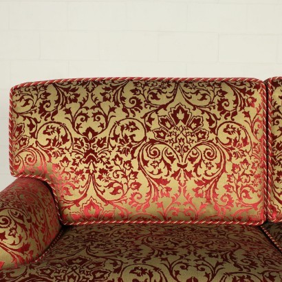 Sofa Damak Fabric Italy 20th Century