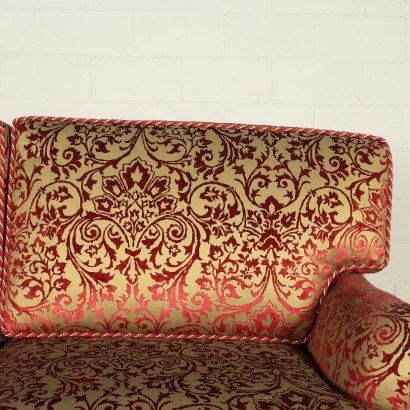 Sofa Damak Fabric Italy 20th Century