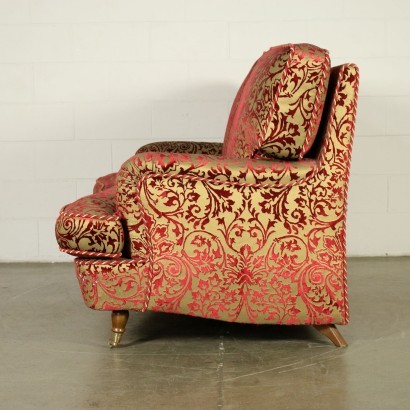 Sofa Damak Fabric Italy 20th Century