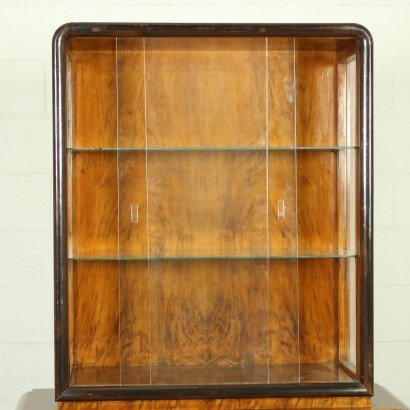 Showcase Burl Veneer Italy 1930s/1940s