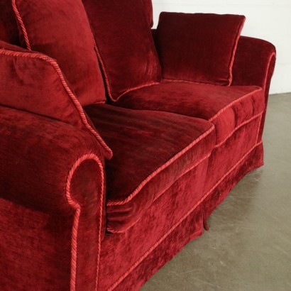 Sofa Foam and Velvet Italy 1940s