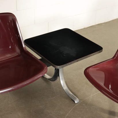 Tecno Chairs Metal Aluminum Plastic Material Osvaldo Boscani 1970s