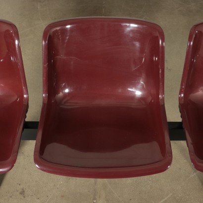 Tecno Chairs Metal Aluminum Plastic Material Osvaldo Boscani 1970s