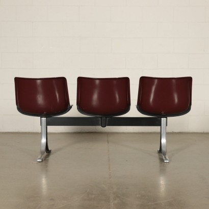 Tecno Chairs Metal Aluminum Plastic Material Osvaldo Boscani 1970s