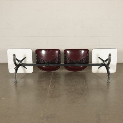 Tecno Chairs Metal Aluminum Plastic Material Osvaldo Boscani 1970s