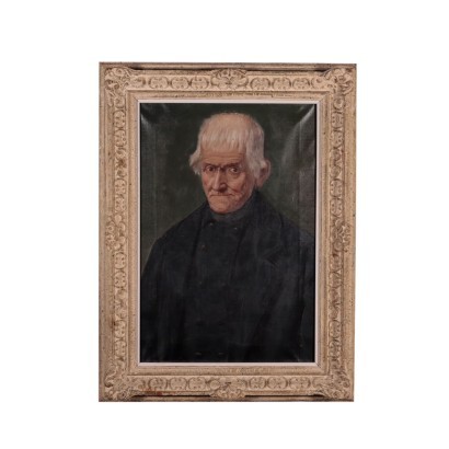 Male Portrait Oil on Canvas European School 20th Century