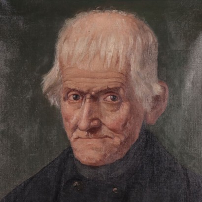 Male Portrait Oil on Canvas European School 20th Century