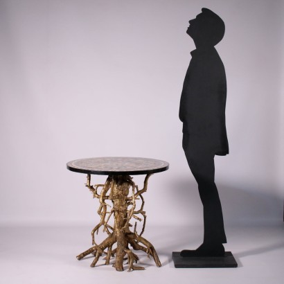 Table Bois Marbre Naples Italie '800