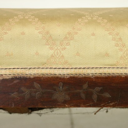 Empire Style Lombard Sofa Walnuut Italy 19th Century