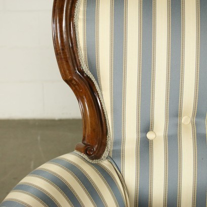 Pair of Louis Philippe Armchairs Italy 19th Century