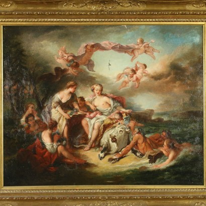 Copy From François Boucher Oil On Canvas 19th Century