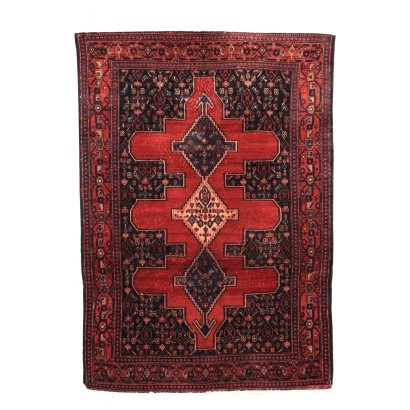 Senneh Carpet Cotton Wool Iran 1980s 1990s