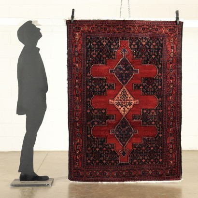 Senneh Carpet Cotton Wool Iran 1980s 1990s