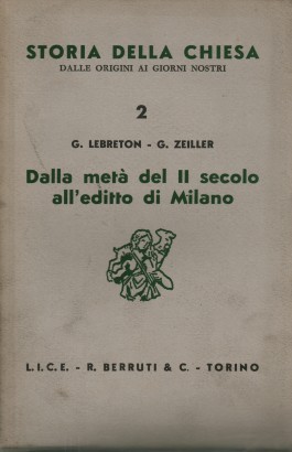 Dalla metà del II secolo all'editto di Milano