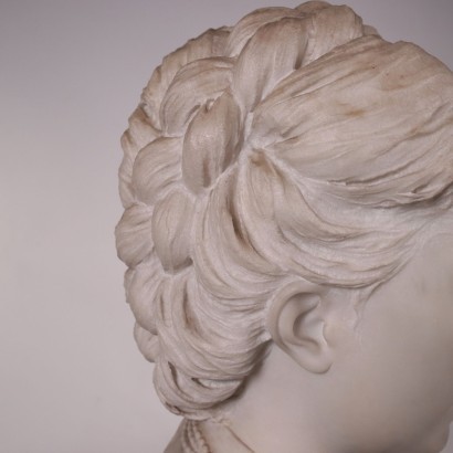 arte, arte italiana, pittura antica italiana,Busto Femminile in Marmo di Carrara