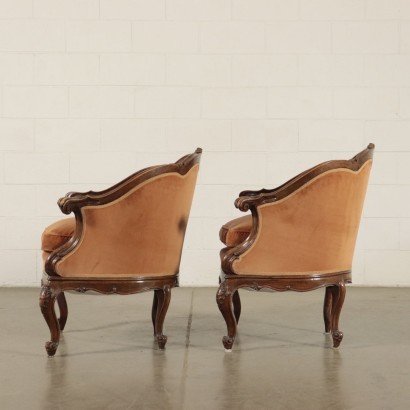 Pair Of Barocchetto Armchairs Italy 20th Century