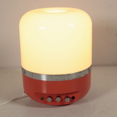 modernariato, modernariato di design, lampada da tavola, lampada da tavola modernariato, lampada da tavola di modernariato, lampada da tavola italiana, lampada da tavola vintage, lampada da tavola anni '60, lampada da tavola design anni 60,Radio/Lampada Anni 70