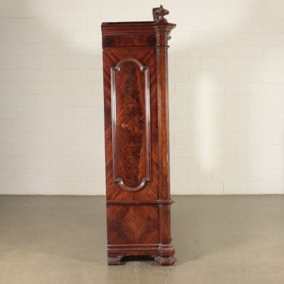 Large Umbertino Wardrobe Mahogany Italy Last Quarter 19th Century