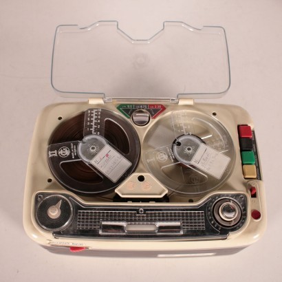 modernariato, modernariato di design, elettronica, elettronica modernariato, elettronica di modernariato, elettronica italiana, elettronica vintage, elettronica anni '60, elettronica design anni 60,Registratore a Nastro Anni 60
