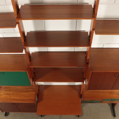 moderne Antiquitäten, moderne Design-Antiquitäten, Bücherregal, modernes antikes Bücherregal, modernes antikes Bücherregal, italienisches Bücherregal, Vintage-Bücherregal, 60er Jahre Bücherregal, 60er Design Bücherregal