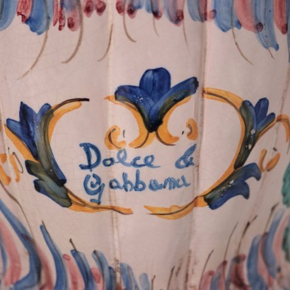 Dolce & Gabbana Ceramic Vase Caltagirone Manufactury Italy'900