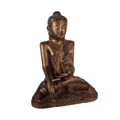 Statue de Bouddha en bois