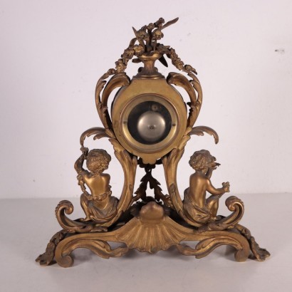 Clock Triptych Gilded Bronze France Second Half '800