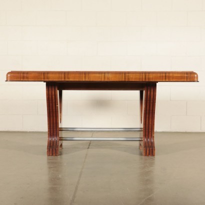 Table Walnut Veneer and Burl Veneer Italy 1930s-1940s