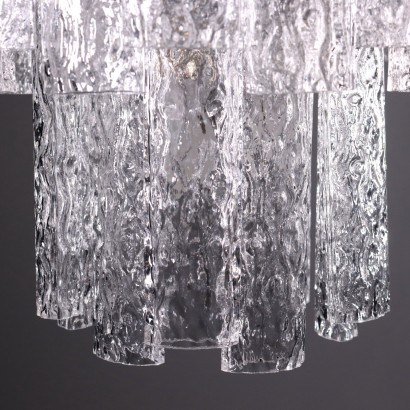 Ceiling Lamp Metal Glass 1960s