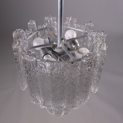 Ceiling Lamp Metal Glass 1960s