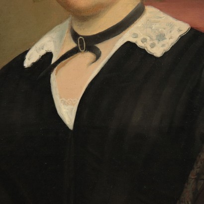 Portrait Of Giulia Negri Oil On Canvas About 1850