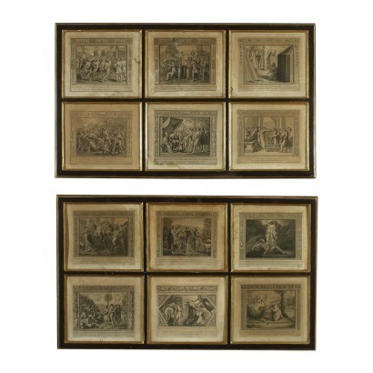 Two Series Of Etchings Biblical Subject Early '800