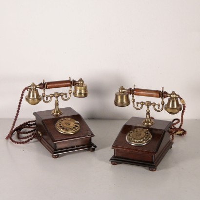 modernariato, modernariato di design, oggettistica, oggettistica modernariato, oggettistica di modernariato, oggettistica italiana, oggettistica vintage, oggettistica anni '60, oggettistica design anni 60,Coppia Telefoni Primi 900