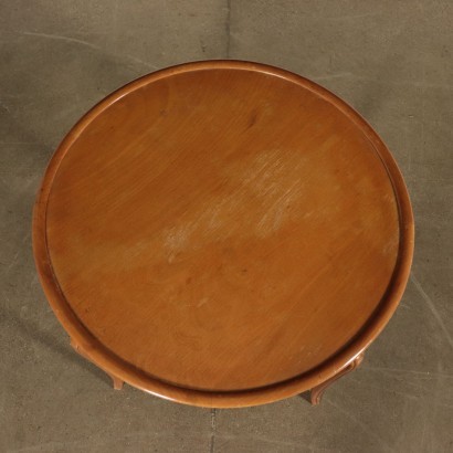 Centre Table Beech Poplar Veneer Italy 1950s