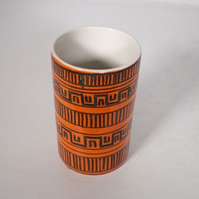 modernariato, modernariato di design, ceramica, ceramica modernariato, ceramica di modernariato, ceramica italiana, ceramica vintage, ceramica anni '60, ceramica design anni 60,Vaso Anni 70