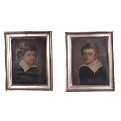 Coppia di ritratti di bambini,1830