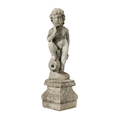 Garden Putto Sculpture Gravel Italy 20th Century