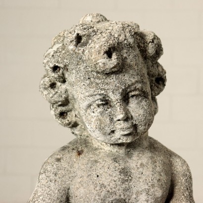 Garden Putto Sculpture Gravel Italy 20th Century