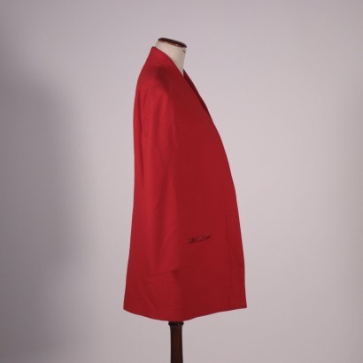 Vintage Red Ferré Jacket Wool Milan Italy Early '80s